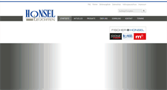 Desktop Screenshot of honsel-leuchten.com