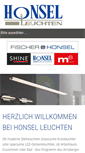 Mobile Screenshot of honsel-leuchten.de